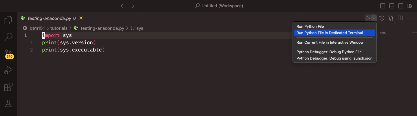 Installing VS Code and Connecting it with Anaconda – DATASCI 151